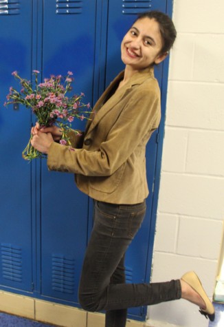 Junior, Sofia Sanchez likes getting flowers