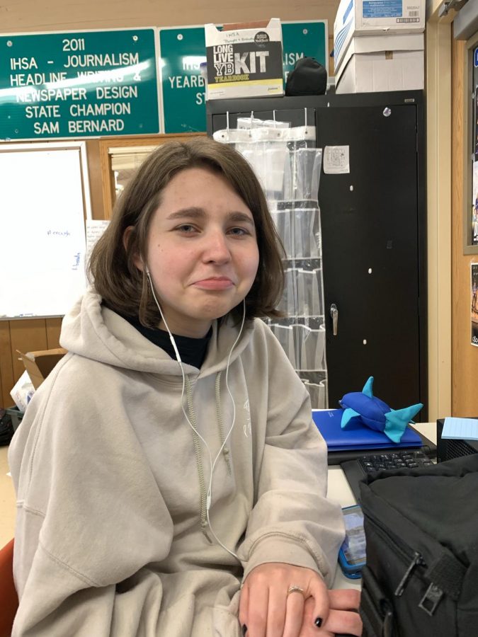 Senior Marion Schultz being upset about how she has to be here for another 24 days. “I seriously can’t wait until summer. Im going to have so much free time until I enter college!” Marion said. Seniors will graduate on May 19, 2019 in the gym. 