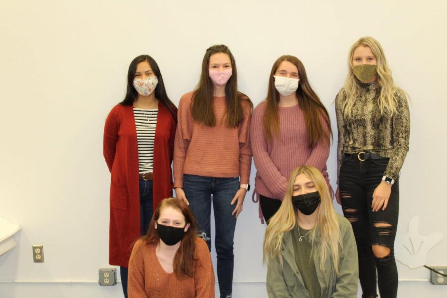 Future teachers in the making! Top Row (From Left): Allison Garcia, Madisen Glasgow, Carlee Ballard, Kate Moran. Bottom Row (From Left): Natalie Limes and, Sydney Ertmer.