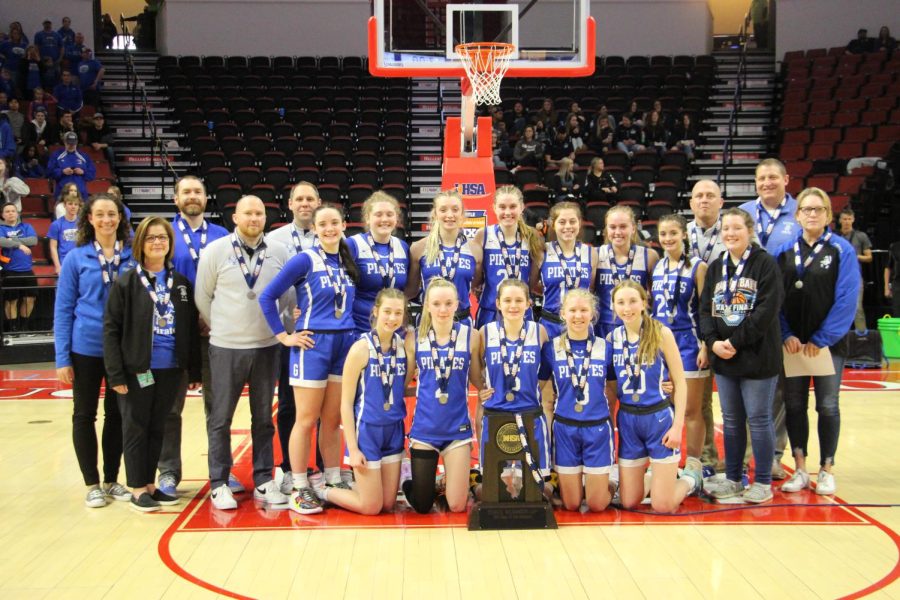 After+the+IHSA+state+tournament+on+Saturday%2C+March+5%2C+the+Galena+Girls+Basketball+team+ended+their+season+with+a+history+making+record+of+32+wins+and+4+losses.+This+year%E2%80%99s+basketball+season+was+immensely+different+for+the+Lady+Pirates.+They+have+had+to+overcome+many+challenges%2C+but+they+continued+to+work+together.+At+the+beginning+of+the+season%2C+the+team+consisted+of+9+JV+players+and+10+varsity+players.+As+the+season+progressed%2C+the+program+no+longer+had+enough+numbers+to+carry+a+JV+team%2C+but+all+of+the+players%2C+JV+and+varsity%2C+came+together+to+form+one+of+the+strongest+teams+Galena+High+School+has+ever+had.+