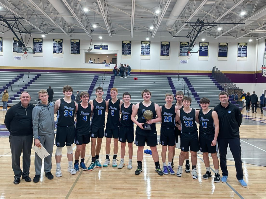 On January 16, 2023 the Varsity Boys Basketball team won the Pecatonica tournament against the Johnsburg Skyhawks. The boys have had an awesome season so far. “It was very exciting to win against so many good teams, but there is always more to work on,” said Heller. “We have a solid team this year that can get the job done.” Keep up the hard work!