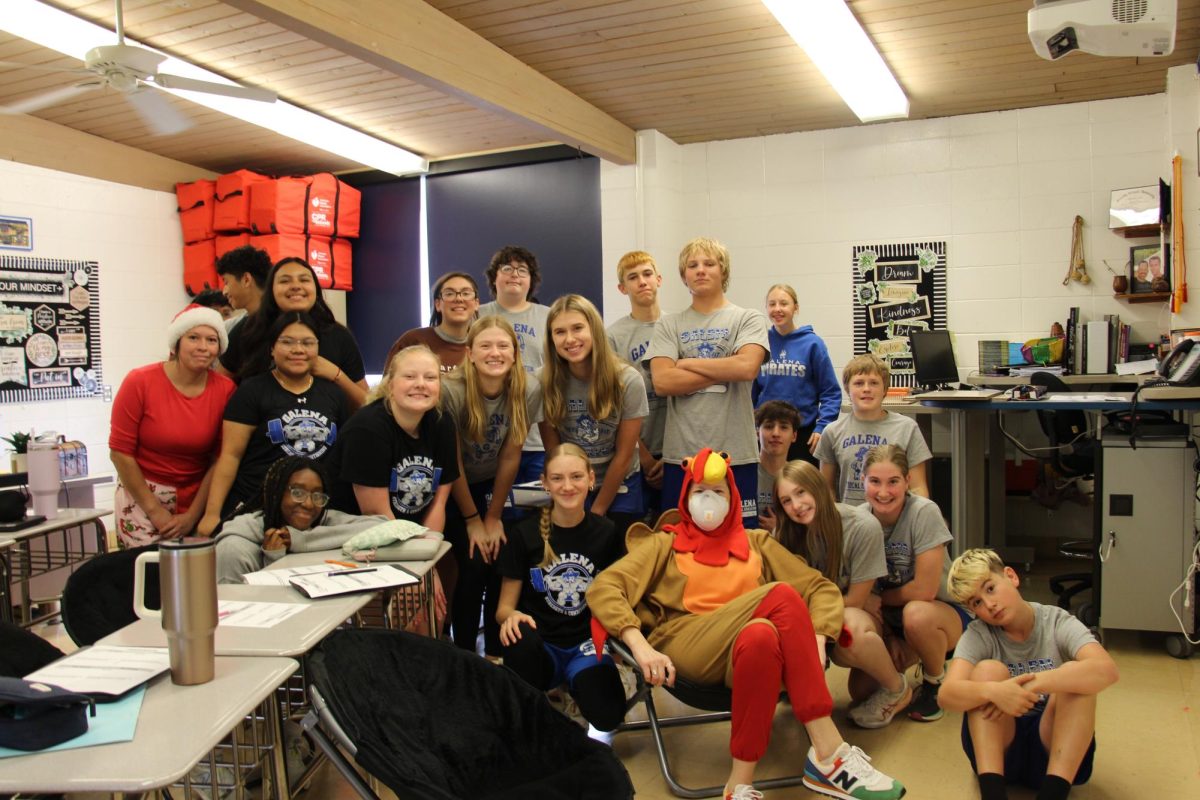 Stay calm! This Thanksgiving can bring many problems to the dinner table. GHS Teacher Katie McIntyre dressed up as a turkey and was with her driver's ed class, who said they were all thankful for her. Maddie Ehler ‘28 said, “This Thanksgiving, I’m thankful for McIntyre.”
