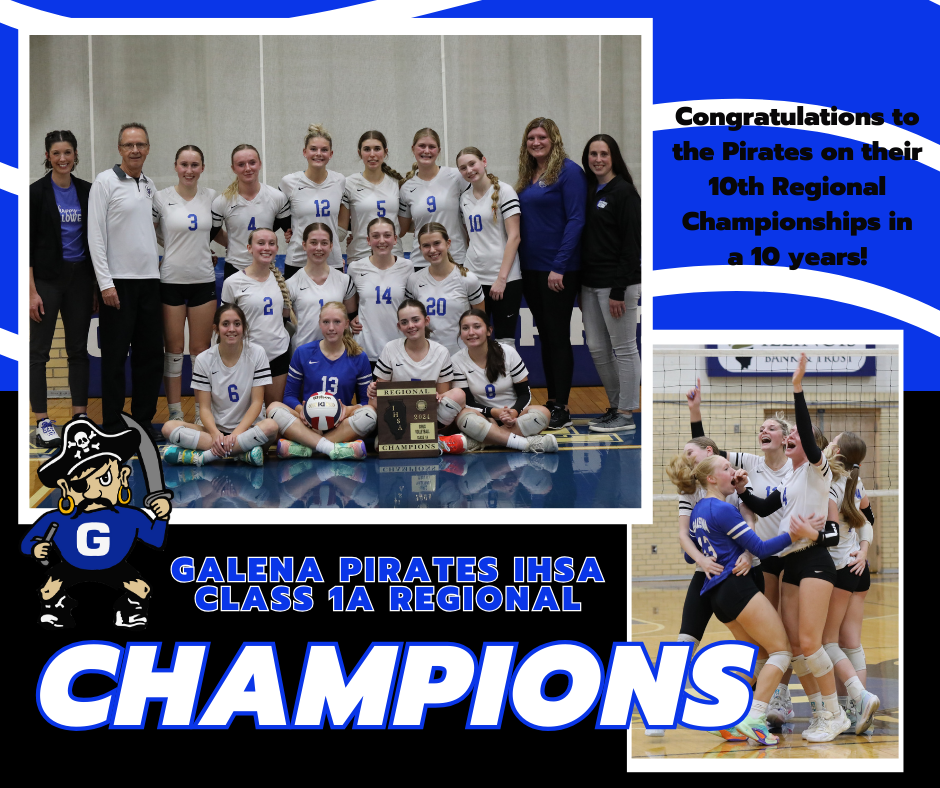 Galena Volleyball Team Wins 10th Regional Championship in a Row