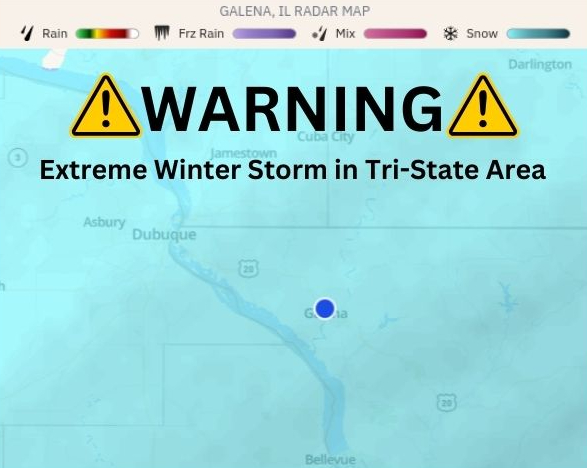 A Winter Wonderland! A heavy snowfall hit the Tri-state area and surrounding parts. Many local schools cancelled, including the Galena School District. “I am so glad I got to stay home in my pj’s,” said Eva Bastion ‘28.