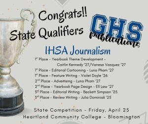 Journalism Students Advance to State Compeition