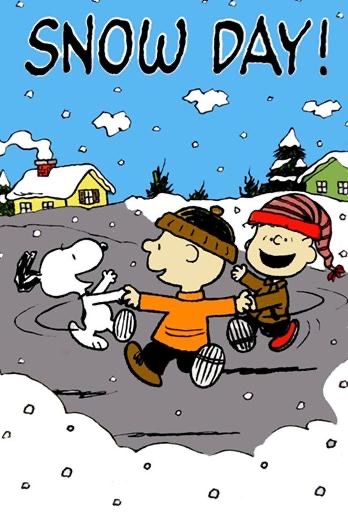 Snow snow hooray! Like the characters from the Peanuts franchise, students are also overjoyed to wake up to a snow day. However, more goes on behind the scenes: “I have a text thread with all of the local school district superintendents and stay in close contact with Mr. Wills, our transportation director,” explains District Superintendent Mr. Vincent.