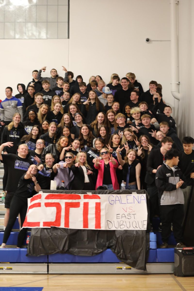 Dressed in their best, Galenas student section brought all the energy for the ESPN themed student section. The Pirates faced off against the Warriors for the Conference Championship and the crowd was booming with support. "This was the best student section we've had all season," said Averi Reiger '26. "It was so much fun to be a part of." 